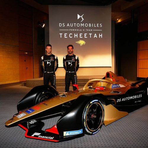 André Lotterer and Jean Éric Vergne with the DS E-TENSE FE19